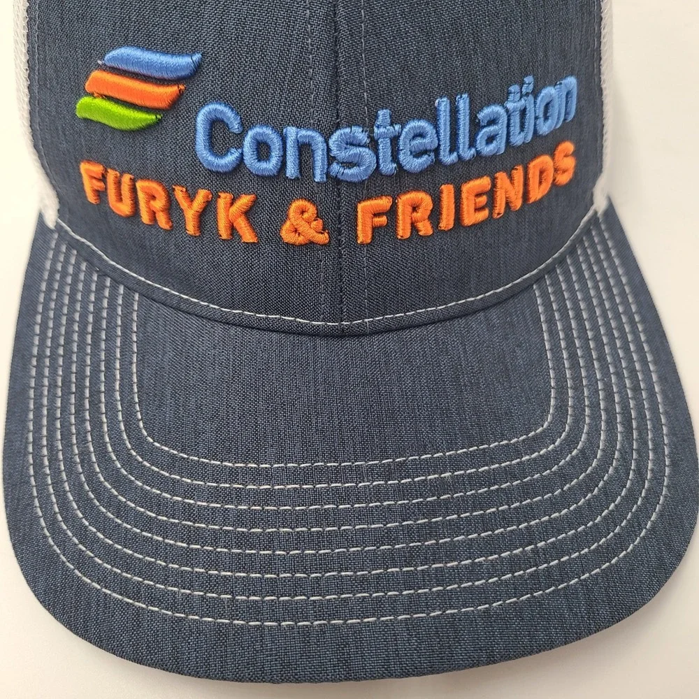 Furyk & Friends Hat Snapback Mesh Ahead Blue White Timuquana Country Club Golf